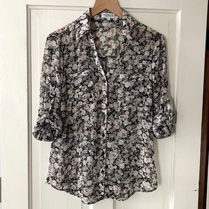 Express Portofino Shirt, Floral - Size S